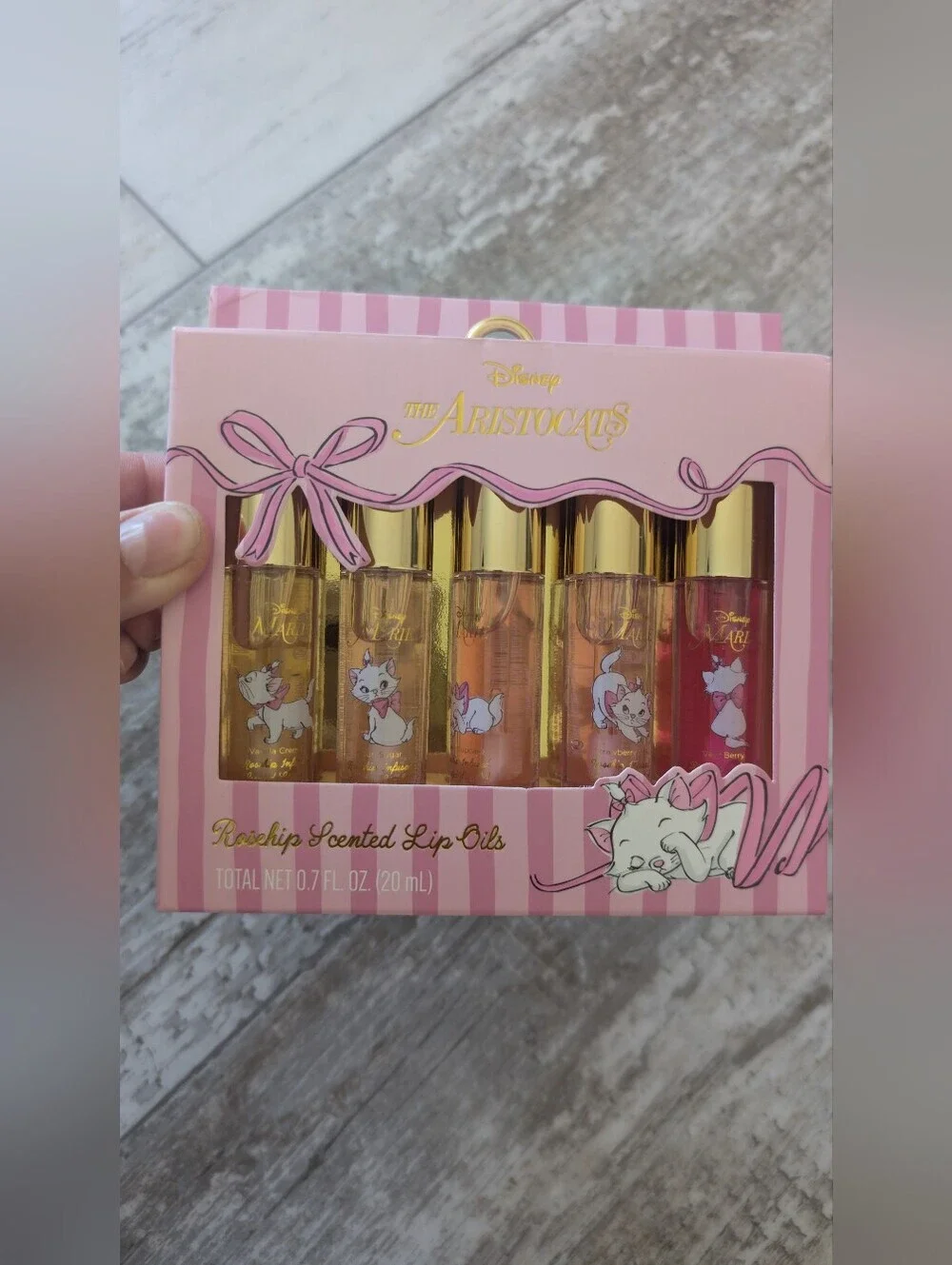 Disney The Aristocats Lip Oil Set - Pink & Gold